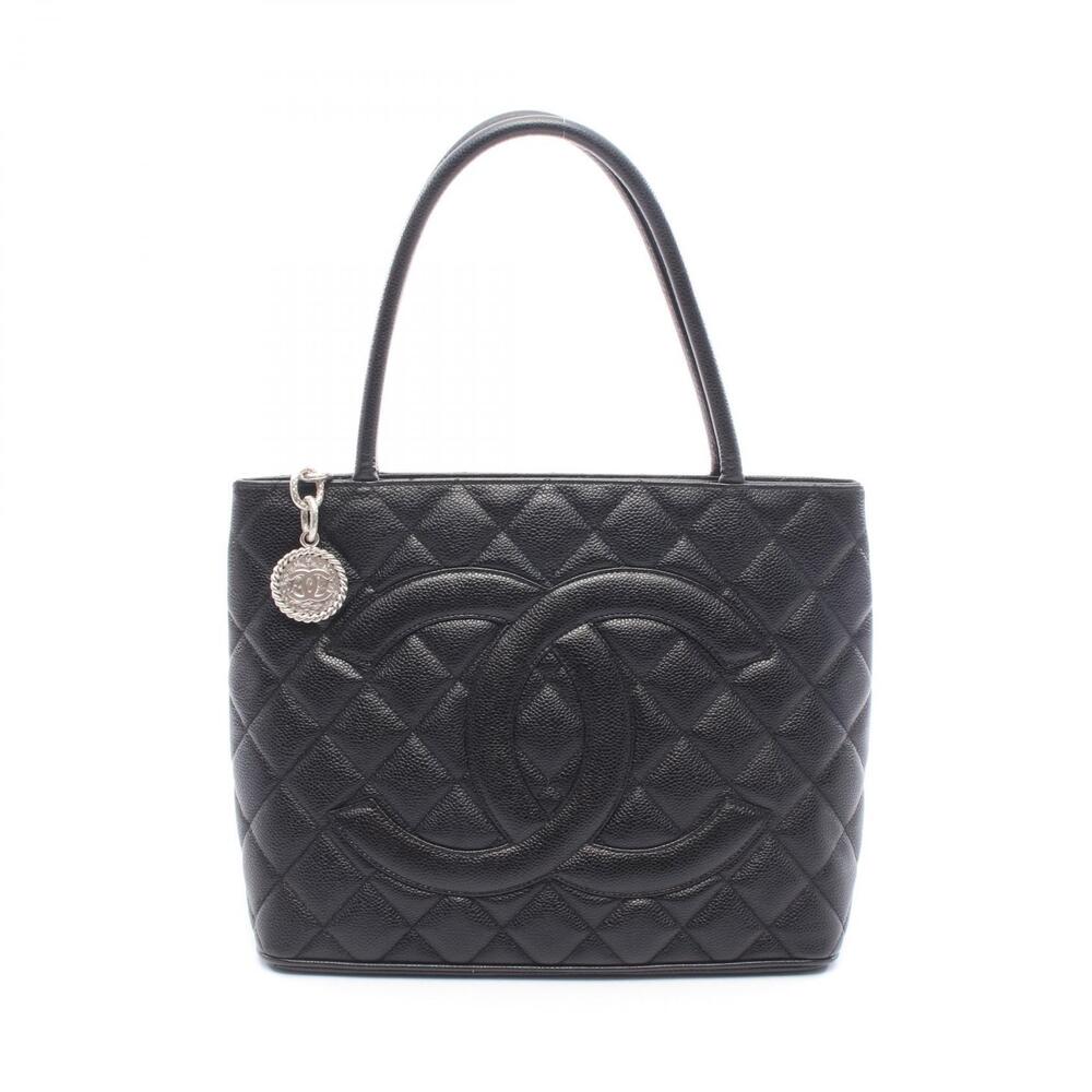 Chanel Reissue Tote Bag Leather Calfskin Cowhide Black